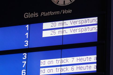 Anzeigetafel Verspaetung
